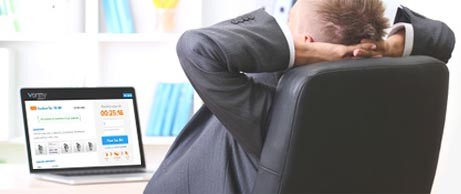 Man on computer