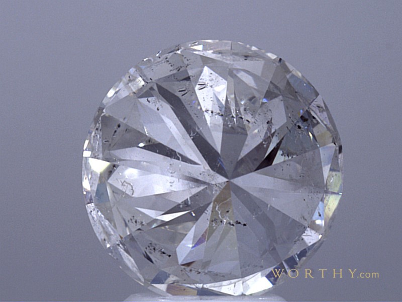 Clarity enhanced (Fracture Filled) 4.02 ct. Round Loose Diamond Sold