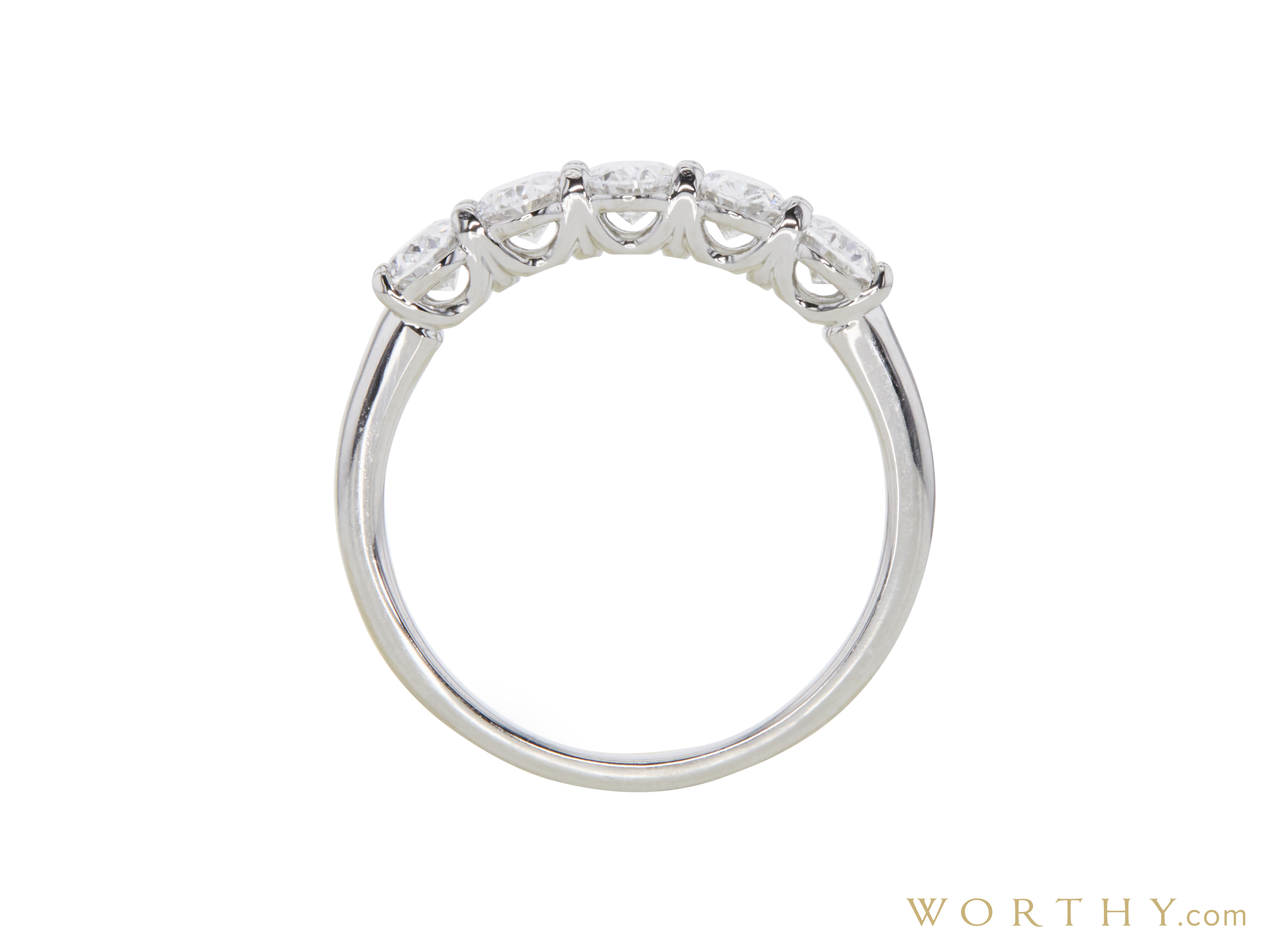 Oval Cut 5 Stone (Uniform) Ring | Sold For $1,041 | Worthy.com