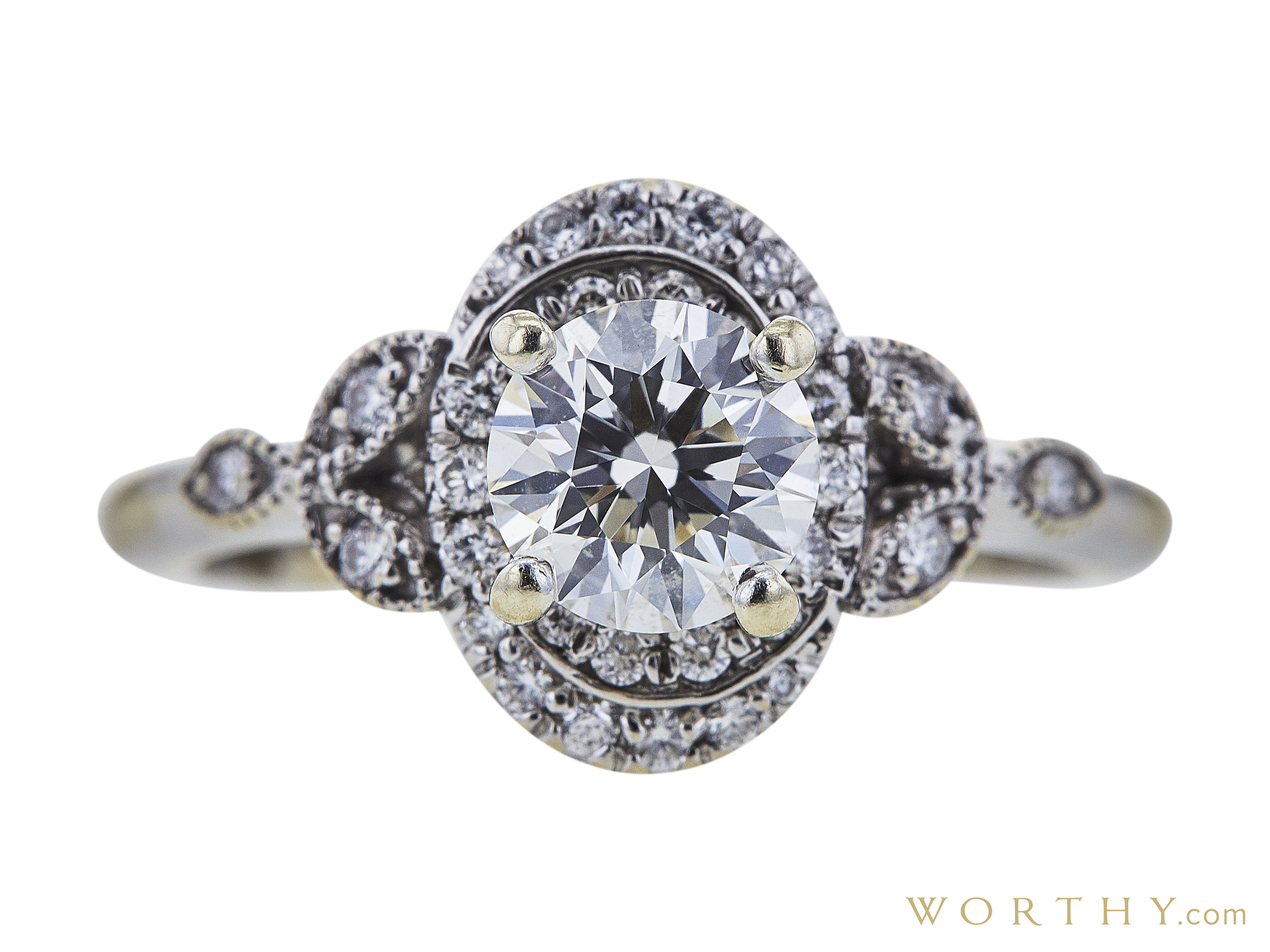 1.00 ct. Round Cut Halo Ring | Sold For $1,505 | Worthy.com