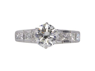 GIA 1.19 CT Round Cut Bridal Set Ring, I, VS2 GIA 1.19 CT Round Cut Bridal Set Ring, I, VS2