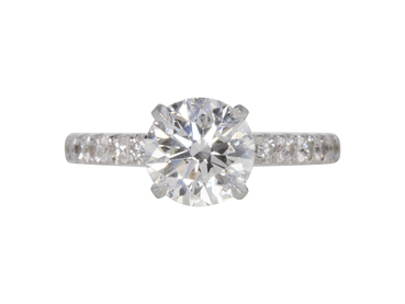 GIA 1.75 CT Round Cut Solitaire Ring, H, VS2 GIA 1.75 CT Round Cut Solitaire Ring, H, VS2