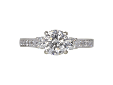GIA 1.2 CT Round Cut Solitaire Ring, F, I1 GIA 1.2 CT Round Cut Solitaire Ring, F, I1