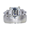 3.35 ct. Emerald Cut Bridal Set Ring, I, VVS2 #3