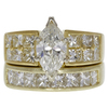 1.65 ct. Marquise Cut Bridal Set Ring, F-G, SI2 #1