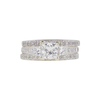 1.03 ct. Princess Cut Bridal Set Ring, J, VVS2 #3