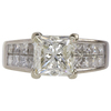 3.0 ct. Princess Cut Ring, M, VS1 #3