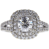 0.97 ct. Round Cut Halo Ring, G, I1 #1