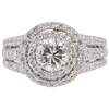 1.09 ct. Round Cut Halo Ring, H, SI2 #3