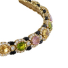 Peridot, Pink Tourmaline, Citrine, Pink Sapphire, Onyx and Diamond Collar Necklace #2