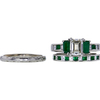 0.92 ct. Emerald Cut Bridal Set Ring, D, VVS1 #3