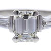0.83 ct. Emerald Cut Bridal Set Ring, I, VS1 #4