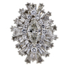 1.38 ct. Marquise Cut Central Cluster Ring #1