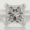 0.76 ct. Princess Cut Solitaire Ring #1
