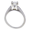 Art Deco GIA 1.0 ct. Princess Cut Solitaire Ring, H, VS1 #4