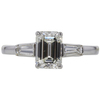 1.50 ct. Emerald Cut 3 Stone Ring, H, SI2 #3