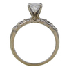 1.0 ct. Round Cut Bridal Set Ring, G, SI2 #4