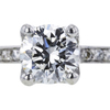 1.04 ct. Round Cut Solitaire Ring, H, SI2 #4