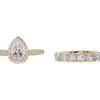 1.01 ct. Pear Cut Bridal Set Ring, D, VVS2 #3