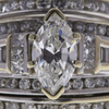 0.95 ct. Marquise Cut Bridal Set Ring, G-H, I1 #1