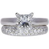 2.03 ct. Princess Cut Bridal Set Ring, H, I1 #3