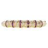 Diamond & Ruby Bangle Bracelet, I-J, I1-I2 #1