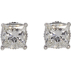 0.90 ct. Princess Cut Stud Earrings, H-I, VS1-VS2 #1