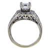 0.85 ct. Princess Cut Bridal Set Ring, F, SI1 #1