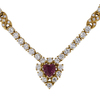 GRAFF 18K Yellow Gold Natural Ruby (1.45Cts.) And Diamond (9.81 Cttw., I-J, VS1-SI1) Necklace. #1