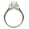 1.51 ct. Emerald Cut Halo Ring, F, VS1 #4