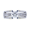 1.01 ct. Round Cut Solitaire Ring, I, SI2 #4