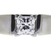 0.71 ct. Princess Cut Solitaire Ring, F, SI1 #4