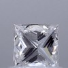0.81 ct. Princess Cut Central Cluster Ring, F, IF #3