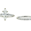 1.09 ct. Marquise Cut Bridal Set Ring, G, SI2 #3