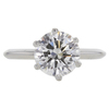 Antique GIA 2.51 ct. Round Cut Solitaire Ring, H, SI2 #3