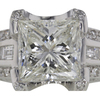 5.45 ct. Princess Cut Solitaire Ring #4