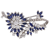 Sapphire And Diamond Brooch #1