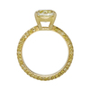 2.73 ct. Cushion Modified Cut Bridal Set Ring, Fancy Yellow, VVS2 #4