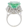 15CT Heart Cut Emerald & Diamond Cocktail Ring #2