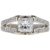 1.01 ct. Princess Cut Solitaire Ring, H, VS2 #3