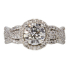 1.30 ct. Round Cut Bridal Set Ring, G, I1 #4