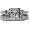 1.22 ct. Princess Cut Bridal Set Ring, H, VS2 #3