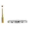 CARTIER LOVE BRACELET,  WHITE GOLD, AQUAMARINES, SAPPHIRES, SPINELS, AMETHYSTS, SIZE 17 #1