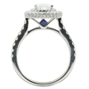 1.01 ct. Pear Cut Halo Ring, F, SI2 #4