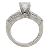 1.01 ct. Round Cut Bridal Set Ring, F, VVS1 #4