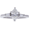 0.87 ct. Marquise Cut 3 Stone Ring, F-G, SI1 #1