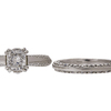 1.03 ct. Radiant Cut Bridal Set Ring, F, VS2 #4