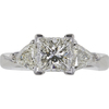 1.5 ct. Princess Cut 3 Stone Ring, J, VS1 #3