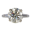 4.44 ct. Round Cut Solitaire Ring, M-Z, I2 #3