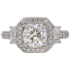 1.51 ct. Round Cut Halo Ring, I, SI2 #3
